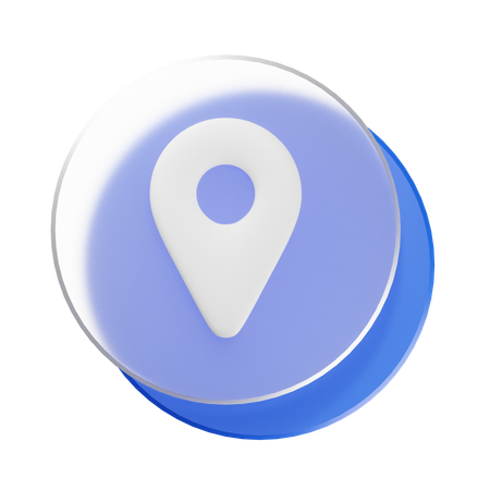 Localização  3D Icon