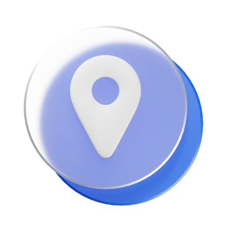 Localização  3D Icon