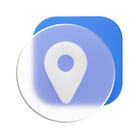 Localização  3D Icon