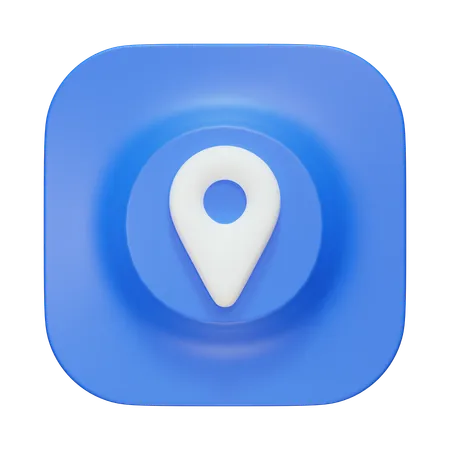 Localização  3D Icon