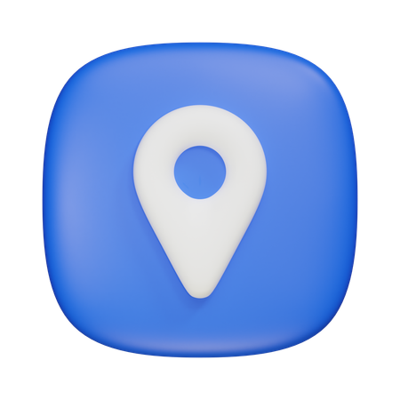 Localização  3D Icon