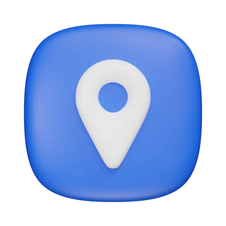 Localização  3D Icon