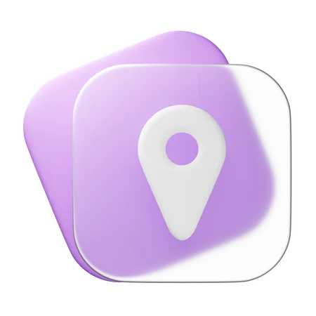 Localização  3D Icon