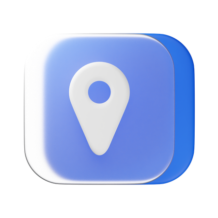 Localização  3D Icon