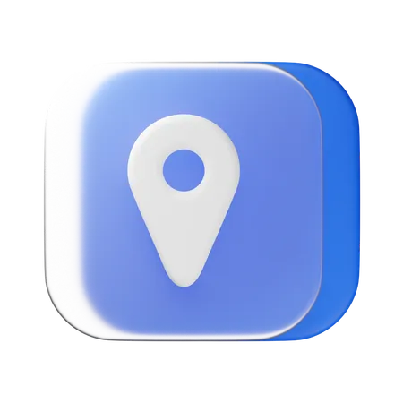 Localização  3D Icon