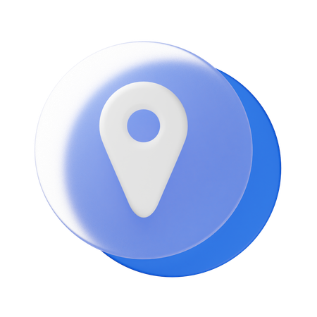 Localização  3D Icon