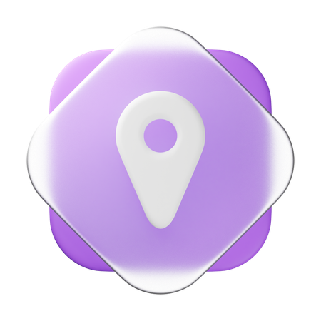 Localização  3D Icon