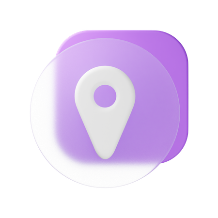 Localização  3D Icon