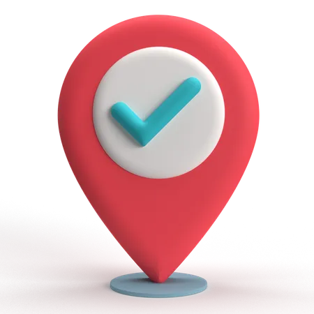 Localização  3D Icon