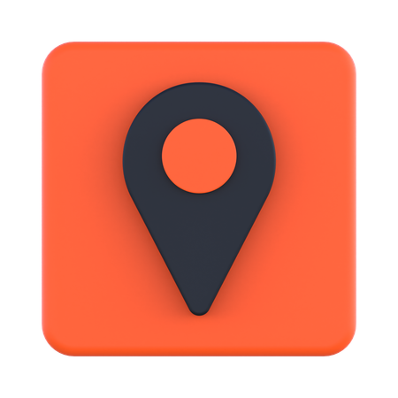 Localização  3D Icon