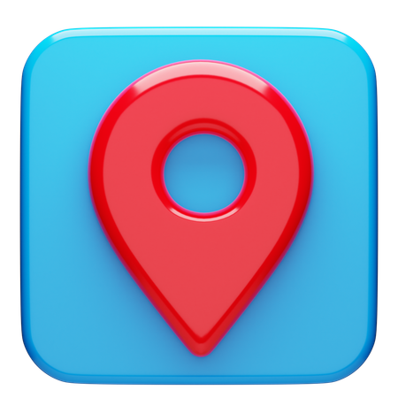 Localização  3D Icon