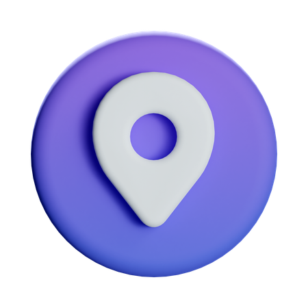 Localização  3D Icon