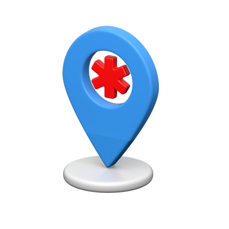 Localização  3D Icon