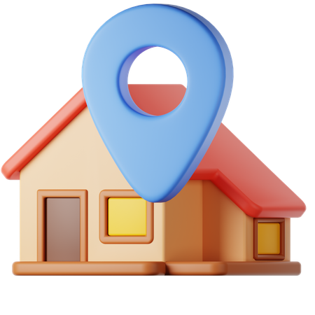 Localização  3D Icon