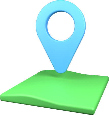 Localização  3D Icon