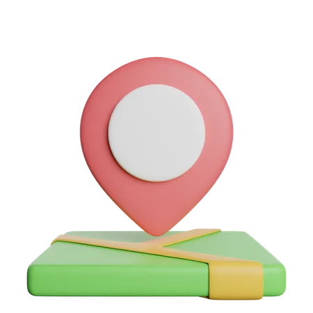 Localização  3D Icon