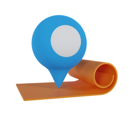 Localização  3D Icon