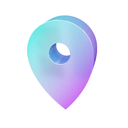 Localização  3D Icon