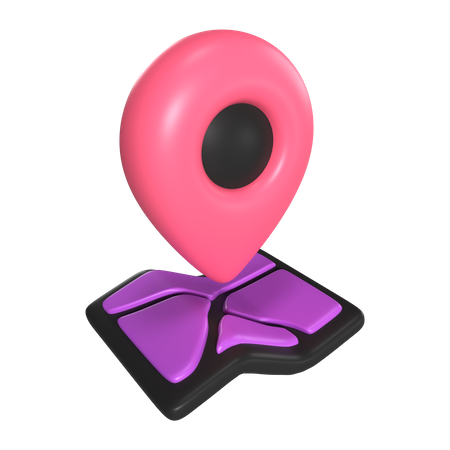 Localização  3D Icon