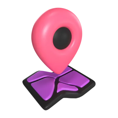 Localização  3D Icon