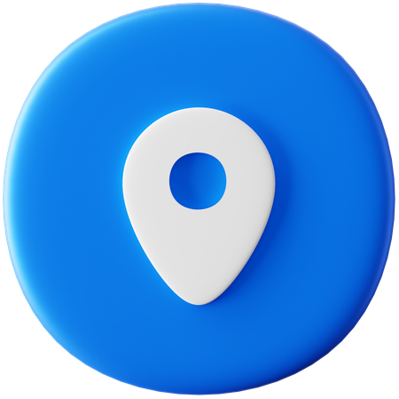 Localização  3D Icon