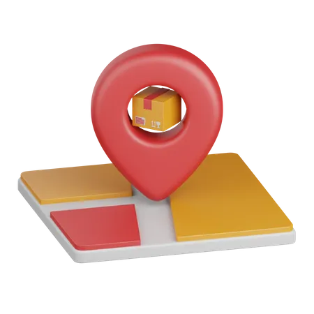 Localização  3D Icon