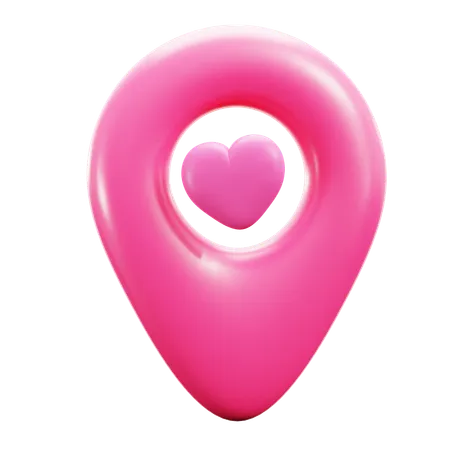 Localização amor  3D Icon