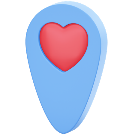 Localização amorosa  3D Icon