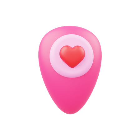 Localização amorosa  3D Icon