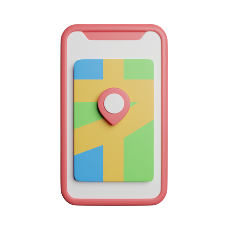 Aplicativo de localização  3D Icon