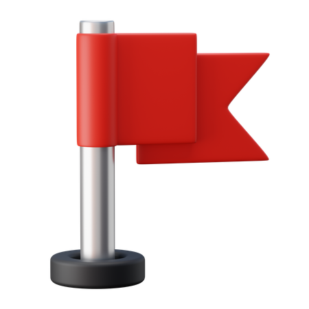 Bandeira de localização  3D Icon