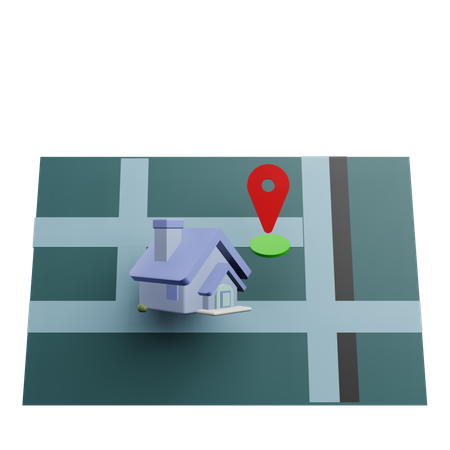 Localização da casa  3D Icon