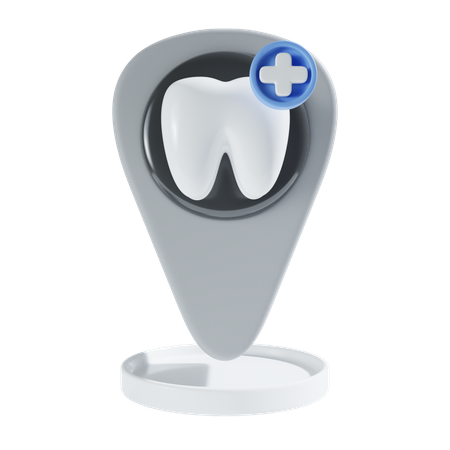 Localização da clínica odontológica  3D Icon