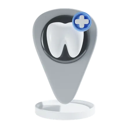 Localização da clínica odontológica  3D Icon