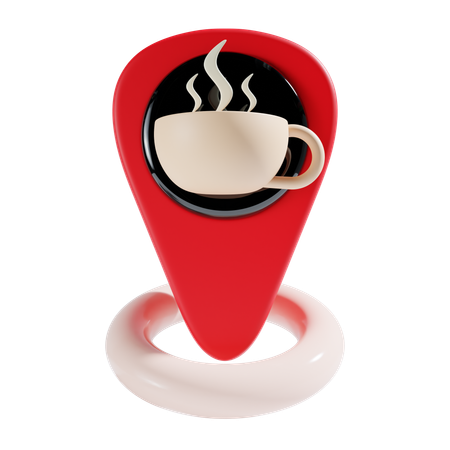 Localização da cafeteria  3D Icon