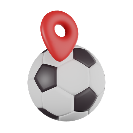 Localização da copa do mundo de futebol  3D Icon