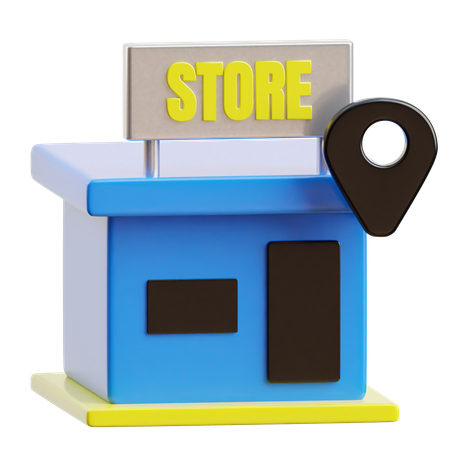 Localização da loja  3D Icon