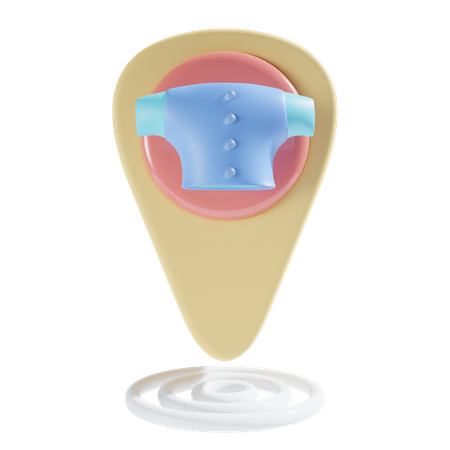 Localização da loja de tecidos  3D Icon