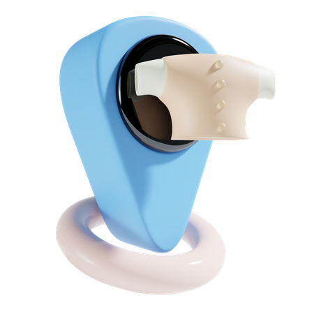 Localização da loja de tecidos  3D Icon