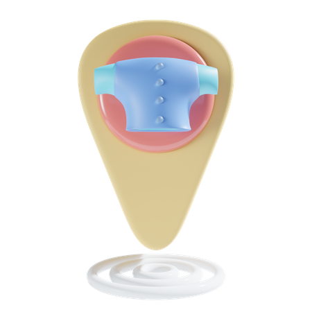 Localização da loja de tecidos  3D Icon