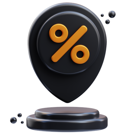 Localização da oferta de compras  3D Icon