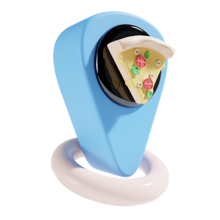 Localização da pizzaria  3D Icon