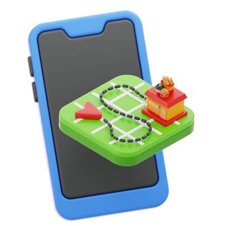 Localização de hotéis on-line  3D Icon