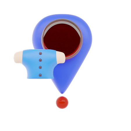 Localização de loja de roupas  3D Icon