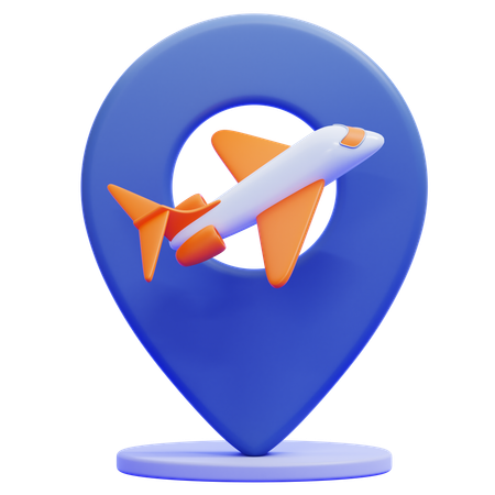 Localização do aeroporto  3D Icon