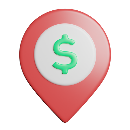 Localização do banco  3D Icon