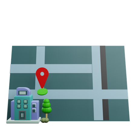 Localização do escritório  3D Icon