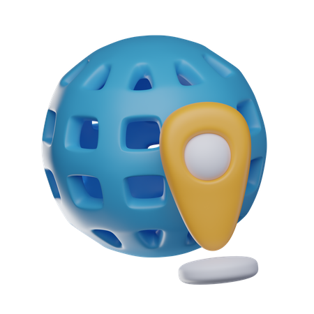 Localização global  3D Icon