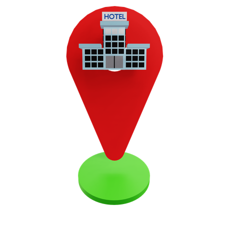 Localização do hotel  3D Icon