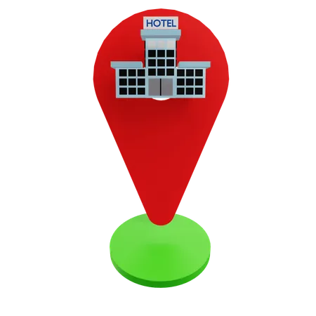 Localização do hotel  3D Icon